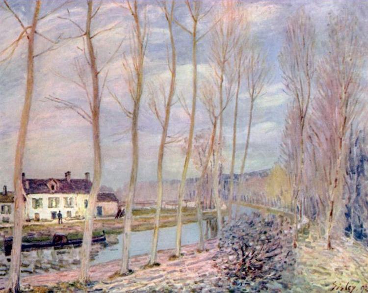 Alfred Sisley Loing-Kanal Norge oil painting art